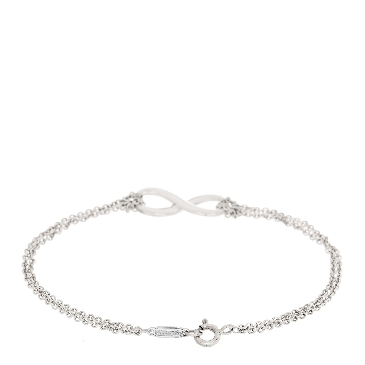 Sterling Silver Infinity Double Chain Bracelet