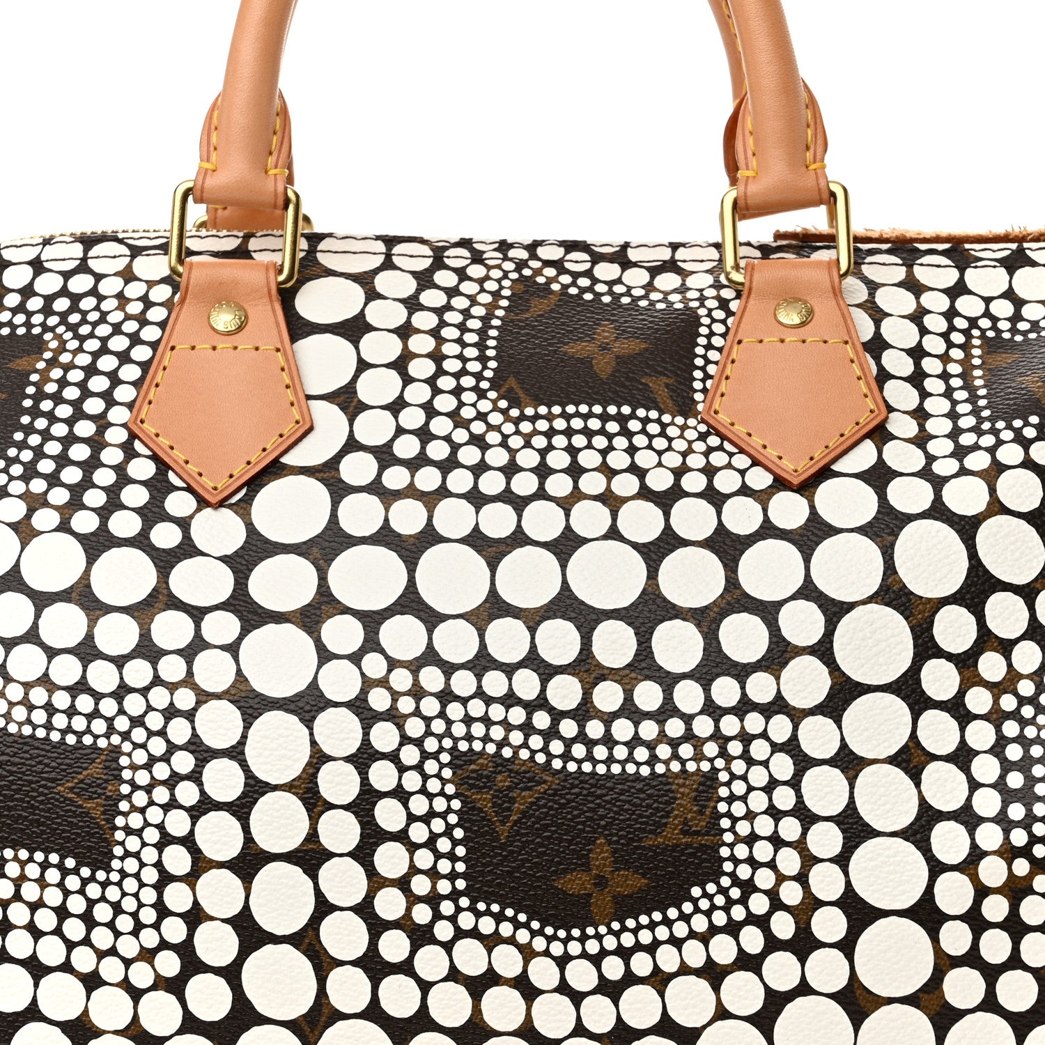 Louis Vuitton Monogram Kusama Town Speedy 30 White 8 of 12