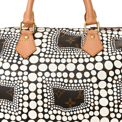 Louis Vuitton Monogram Kusama Town Speedy 30 White 8 of 12