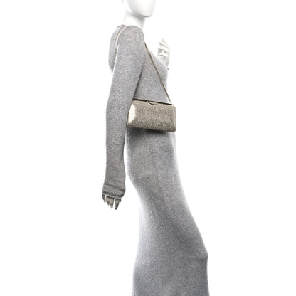 Jimmy Choo Glitter Ellipse Clutch Champagne 2 of 11
