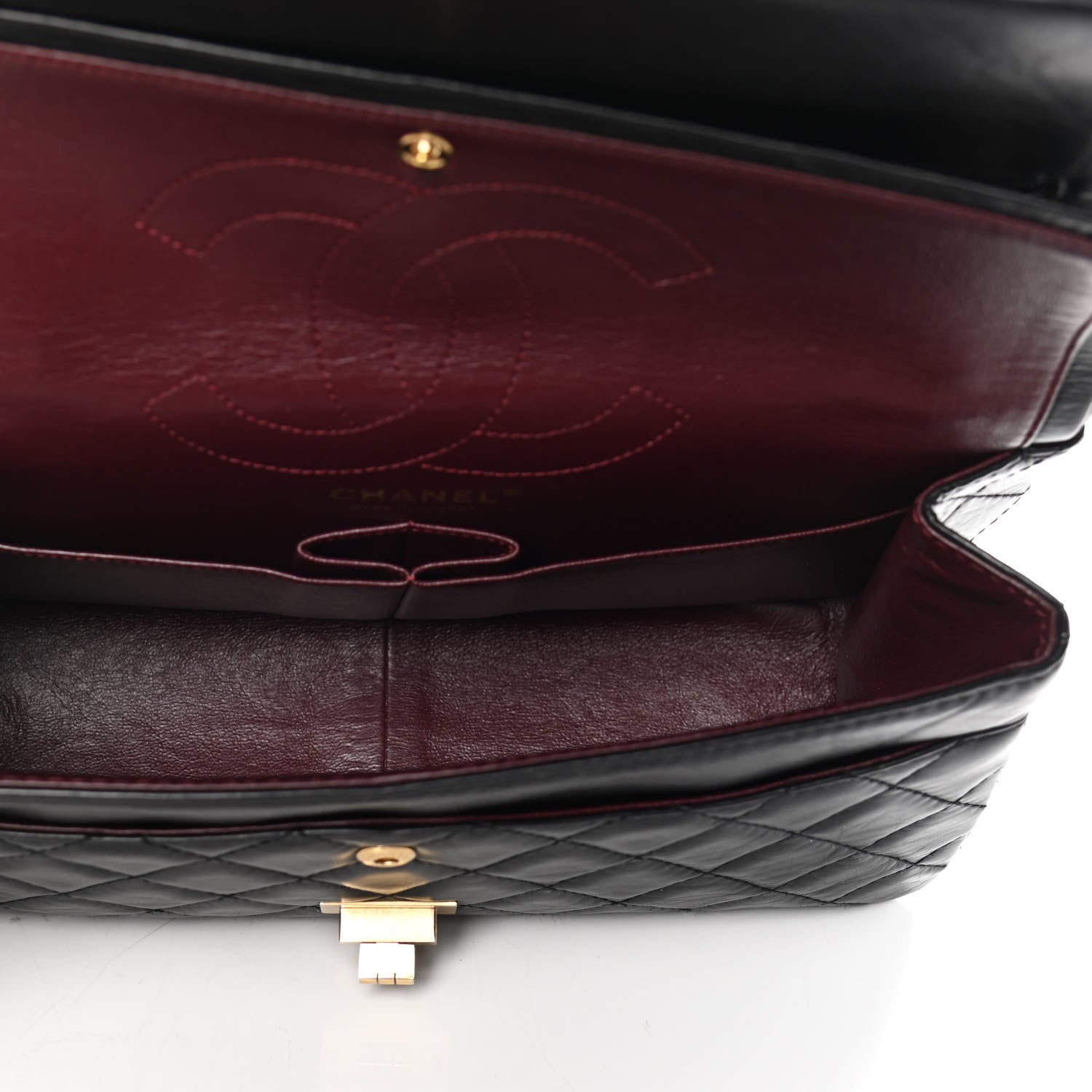 Chanel Aged Calfskin Quilted 2.55 Reissue 226 Flap Black 4 of 6