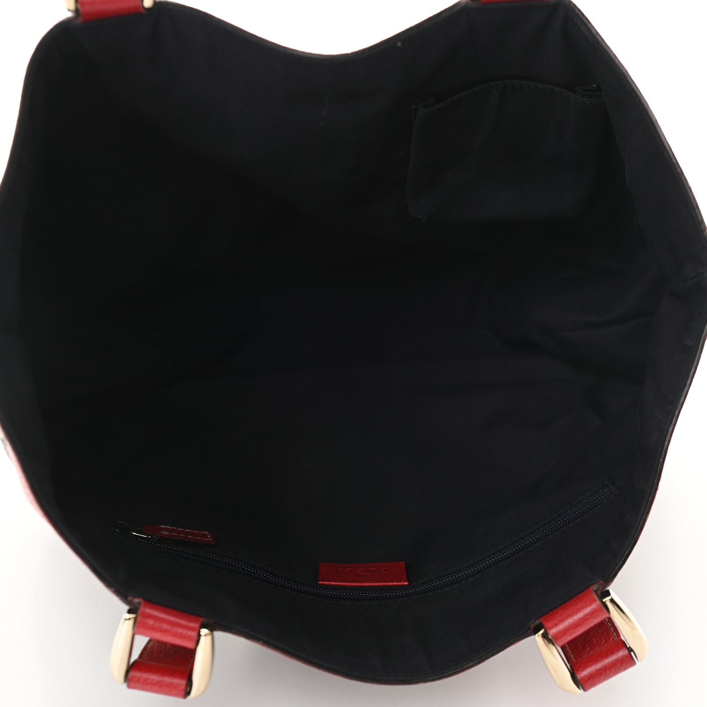 Monogram Small AbbeyTote Navy Red