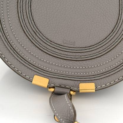 Chloe Calfskin Mini Marcie Round Crossbody Bag Cashmere Grey 12 of 14