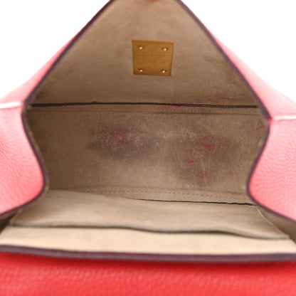 Chloe Grained Lambskin Mini Drew Shoulder Bag Plaid Red 5 of 13