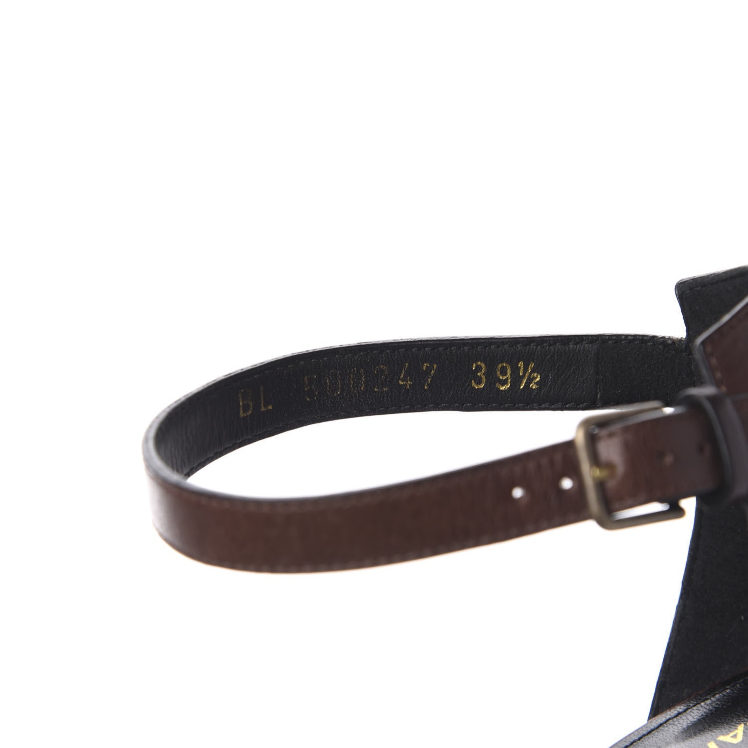 Saint Laurent Calfskin Opyum Sandals 39.5 Brown 9 of 10