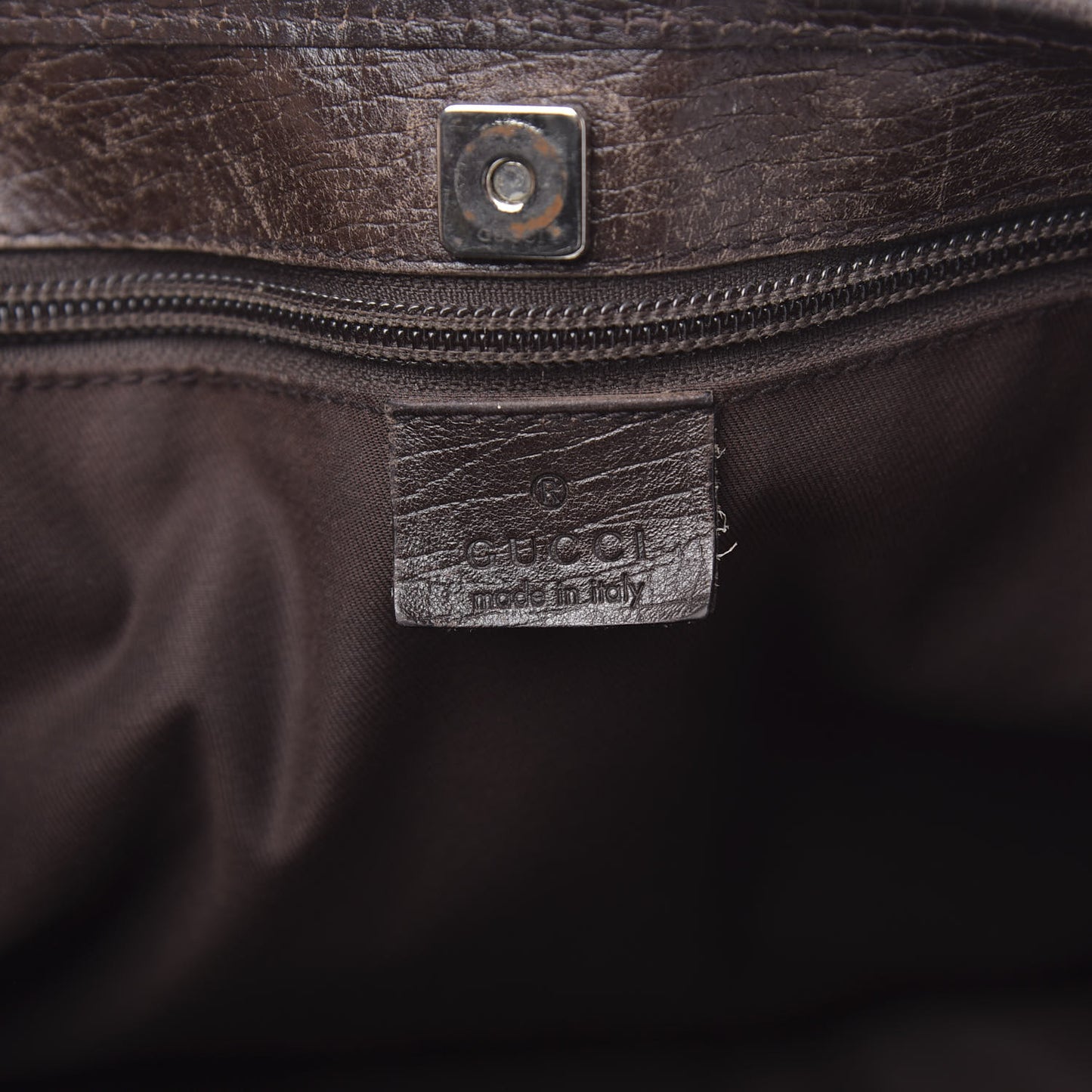 GG Plus Monogram Medium Joy Tote Dark Brown
