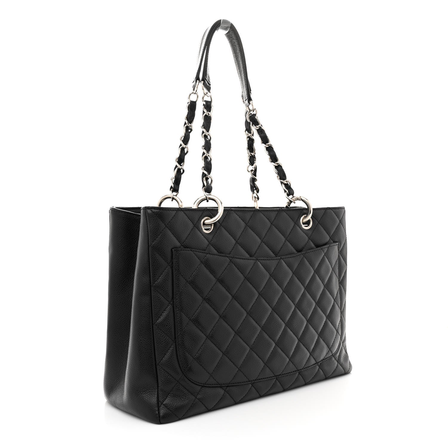 Chanel Caviar Quilted Grand Shopping Tote GST Black 3 of 11