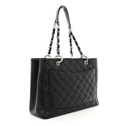 Chanel Caviar Quilted Grand Shopping Tote GST Black 3 of 11
