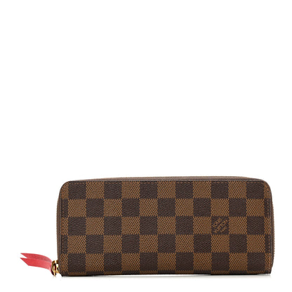Louis Vuitton Damier Ebene Clemence Wallet Cherry 1 of 6