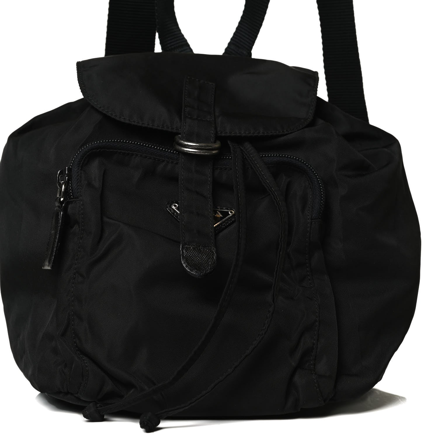 Prada Nylon Vela Mini Cinch Backpack Black 15 of 15
