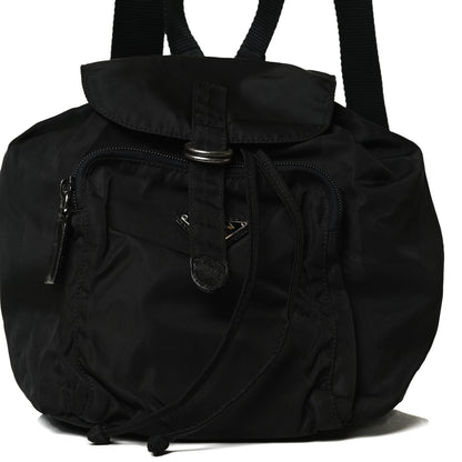 Prada Nylon Vela Mini Cinch Backpack Black 15 of 15