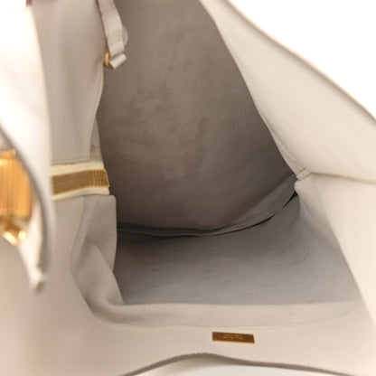 Tom Ford Ramskin Small Alix Padlock Zip Shoulder Bag White 6 of 9