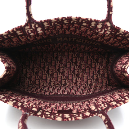Christian Dior Oblique Large Book Tote Burgundy Multicolor 5 of 9