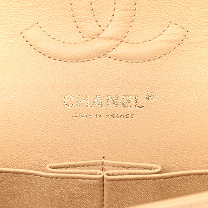 Chanel Lambskin Quilted Medium Double Flap Beige 6 of 14
