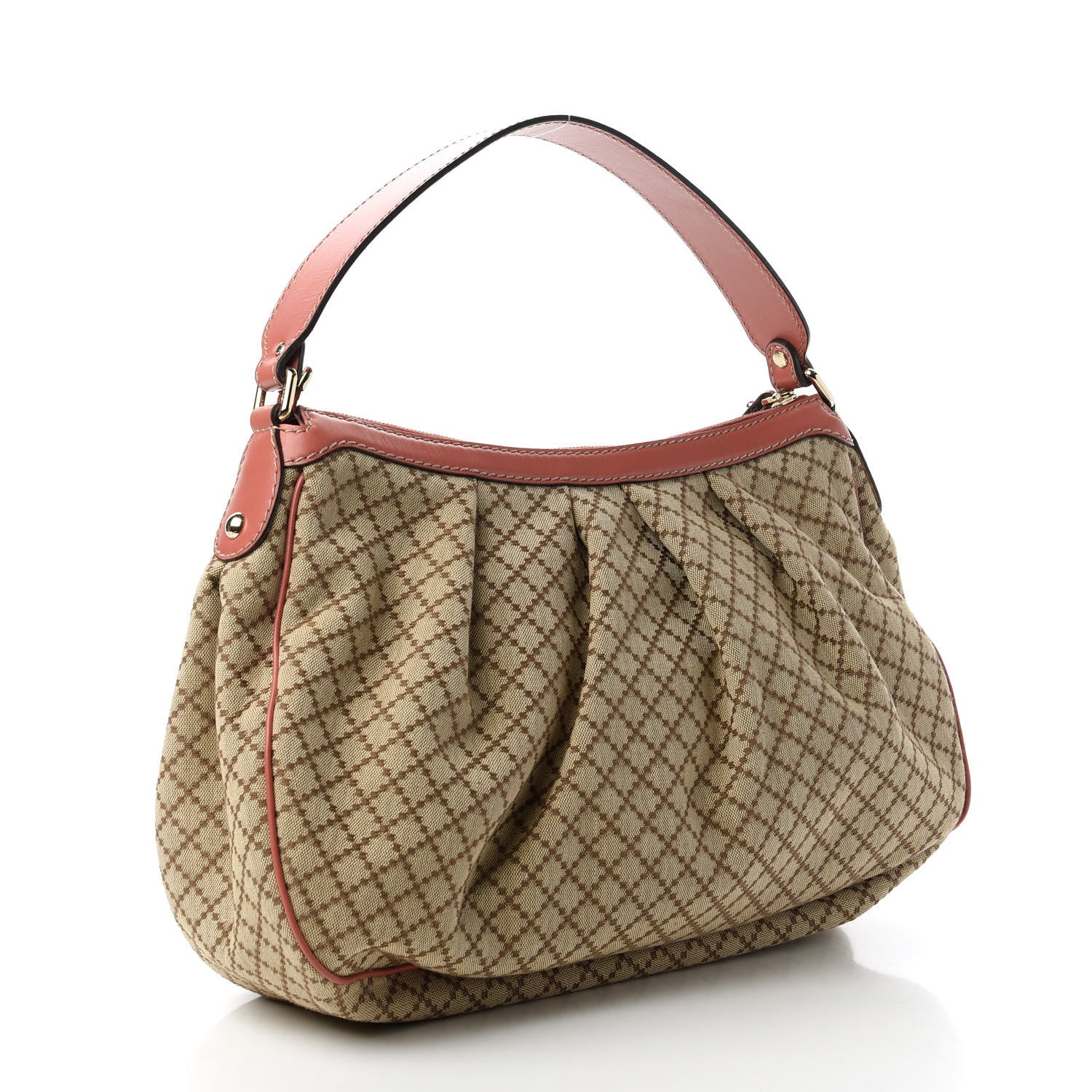 Gucci Diamante Medium Sukey Hobo Coral 3 of 12