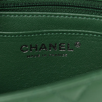 Chanel Lambskin Quilted Mini Rectangular Flap Green 6 of 13
