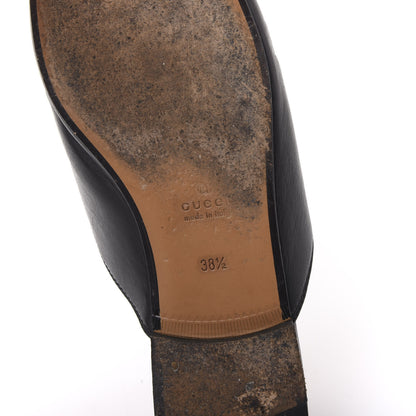 Gucci Calfskin Womens Princetown Slippers 38.5 Black 7 of 9