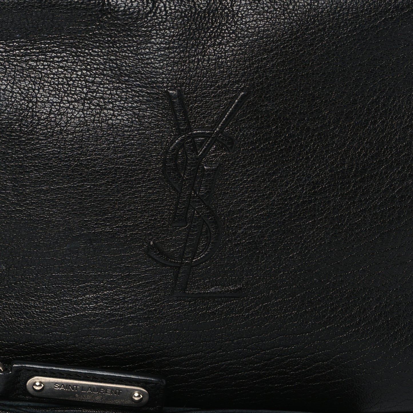 Lambskin Monogram Embossed Small Lou Camera Bag Black