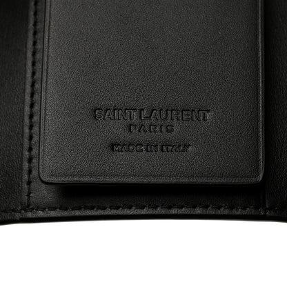 Saint Laurent Calfskin Key Holder Pouch Black 6 of 8