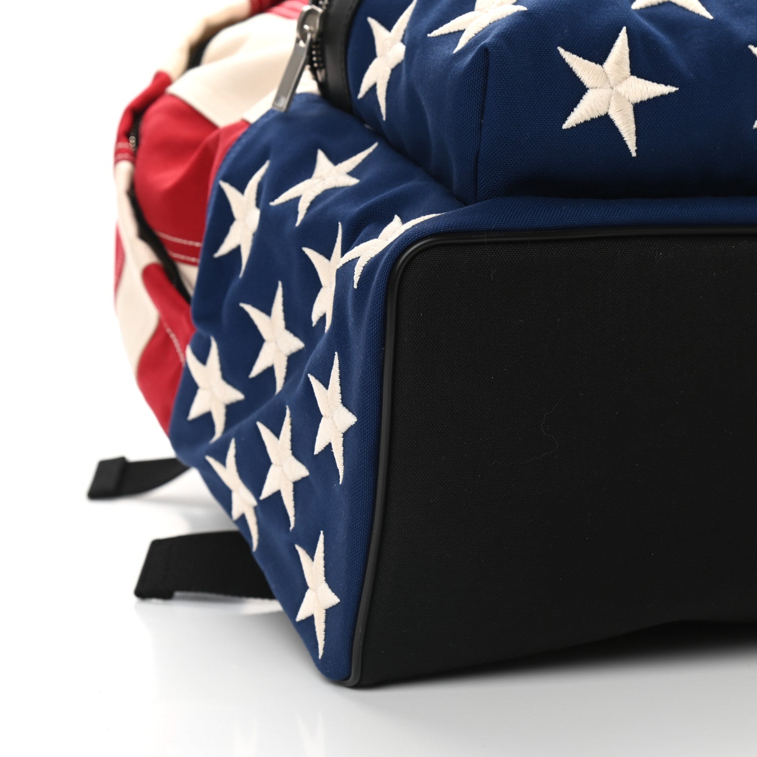 american flag leather flap backpack Saint Laurent Canvas American Flag Backpack Red White Blue 921291 – FASHIONPHILE