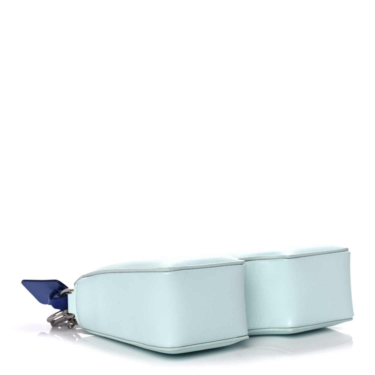 Off-White OFF WHITE Calfskin Burrow 20 Crossbody Bag Light Blue 4 of 12