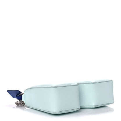 Off-White OFF WHITE Calfskin Burrow 20 Crossbody Bag Light Blue 4 of 12