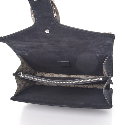 Gucci GG Supreme Monogram Crystal Small Dionysus Shoulder Bag Black 5 of 9