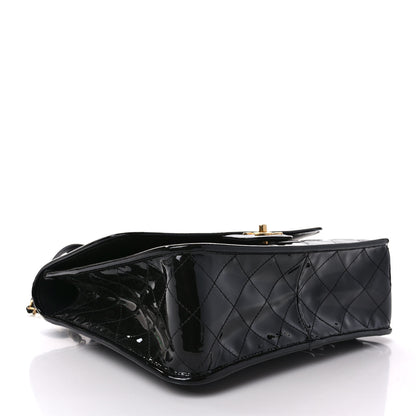 Chanel Patent Quilted Large School Memory Top Handle Flap Black 3 of 10