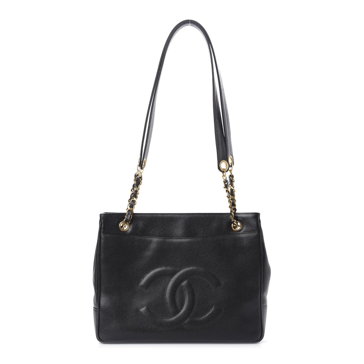 Caviar CC Shoulder Bag Black