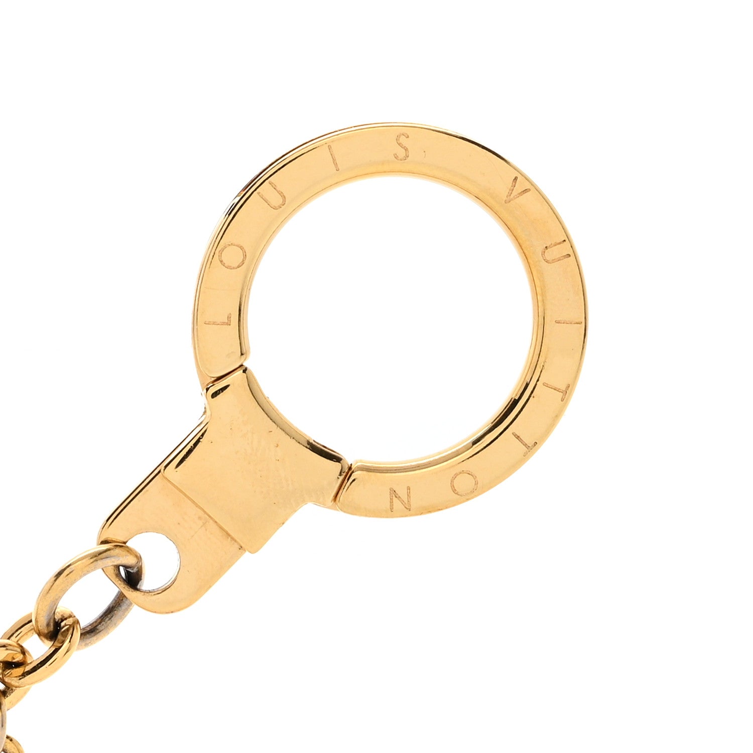 Louis Vuitton LOUIS VUITTON Monogram Spring Street Bag Charm Key Holder Gold 3 of 4