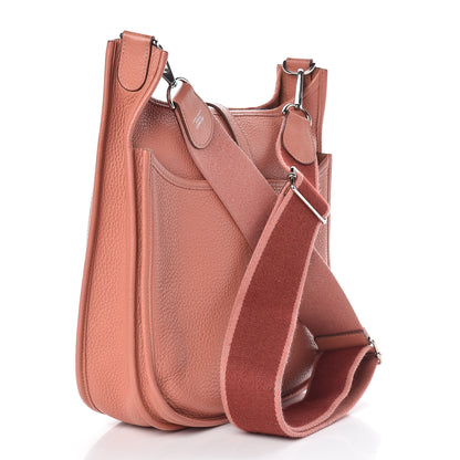 Hermes Taurillon Clemence Amazone Evelyne III PM Crevette 3 of 20