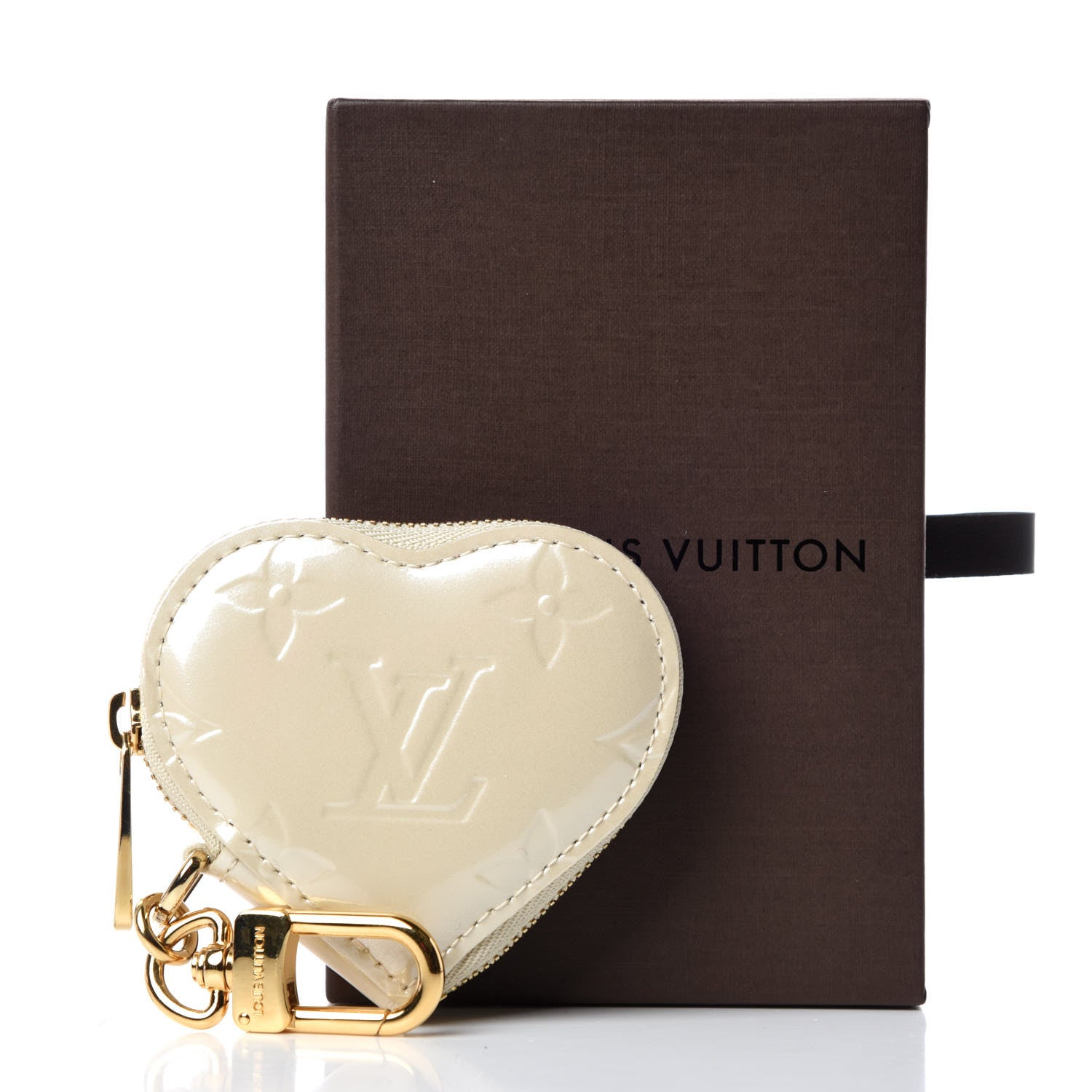 Louis Vuitton Vernis Heart Coin Purse Blanc Corail 11 of 11