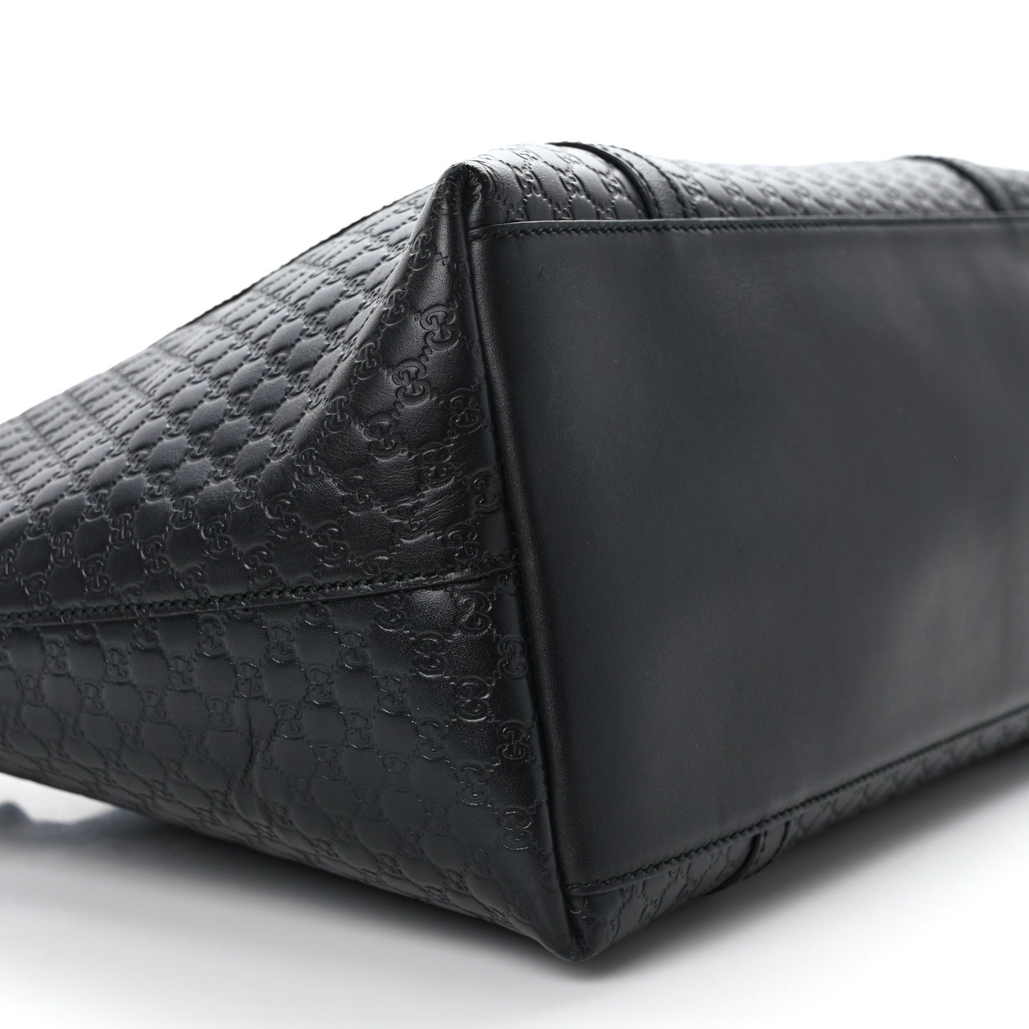 Soft Microguccissima Dome Satchel Black