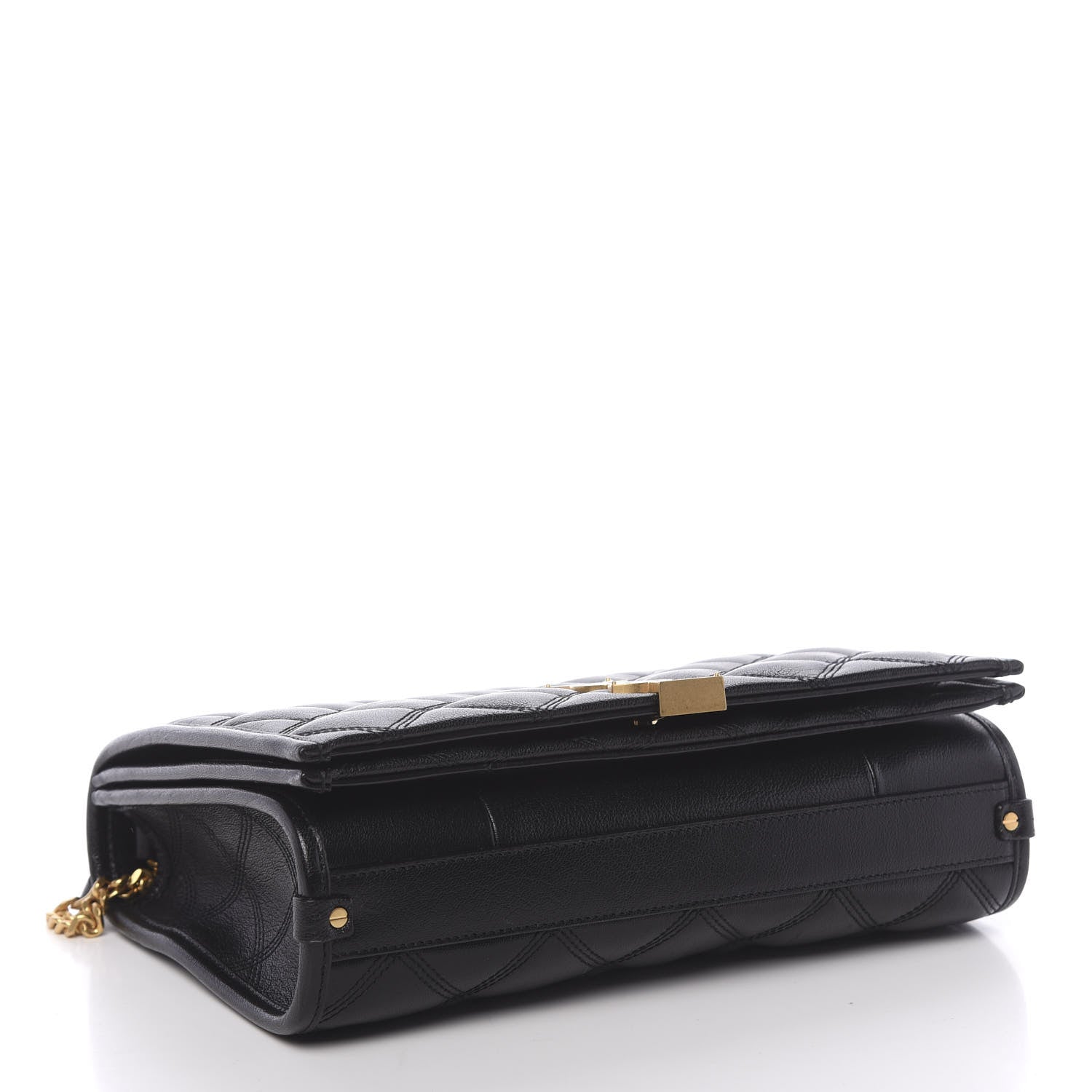 Saint Laurent Lambskin Quilted Mini Becky Chain Bag Black 4 of 9