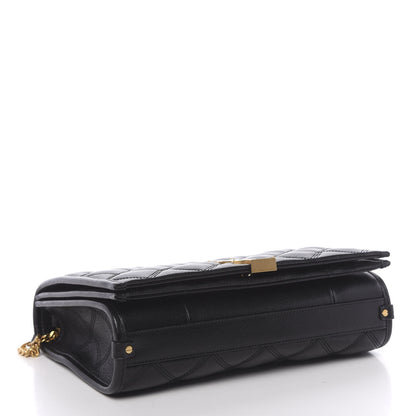 Saint Laurent Lambskin Quilted Mini Becky Chain Bag Black 4 of 9