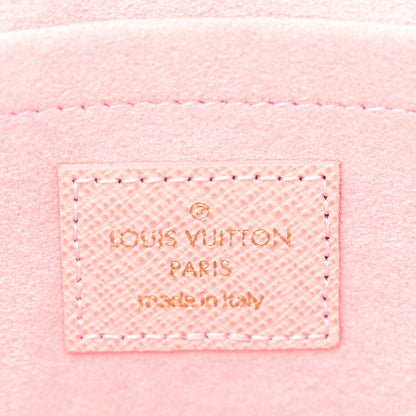 Louis Vuitton LOUIS VUITTON Damier Azur Pochette Felicie Chain Wallet Rose Ballerine 6 of 8