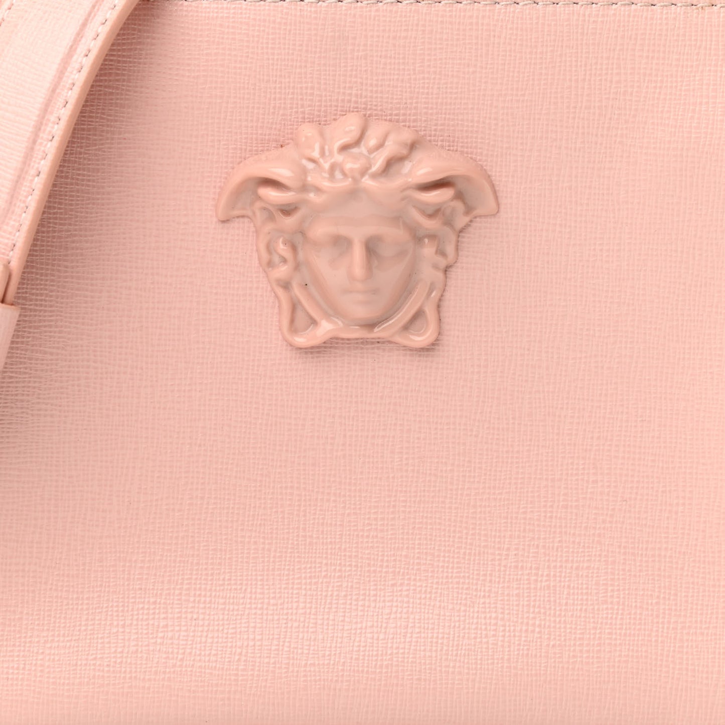 Saffiano Calfskin Palazzo Chain Crossbody Light Pink