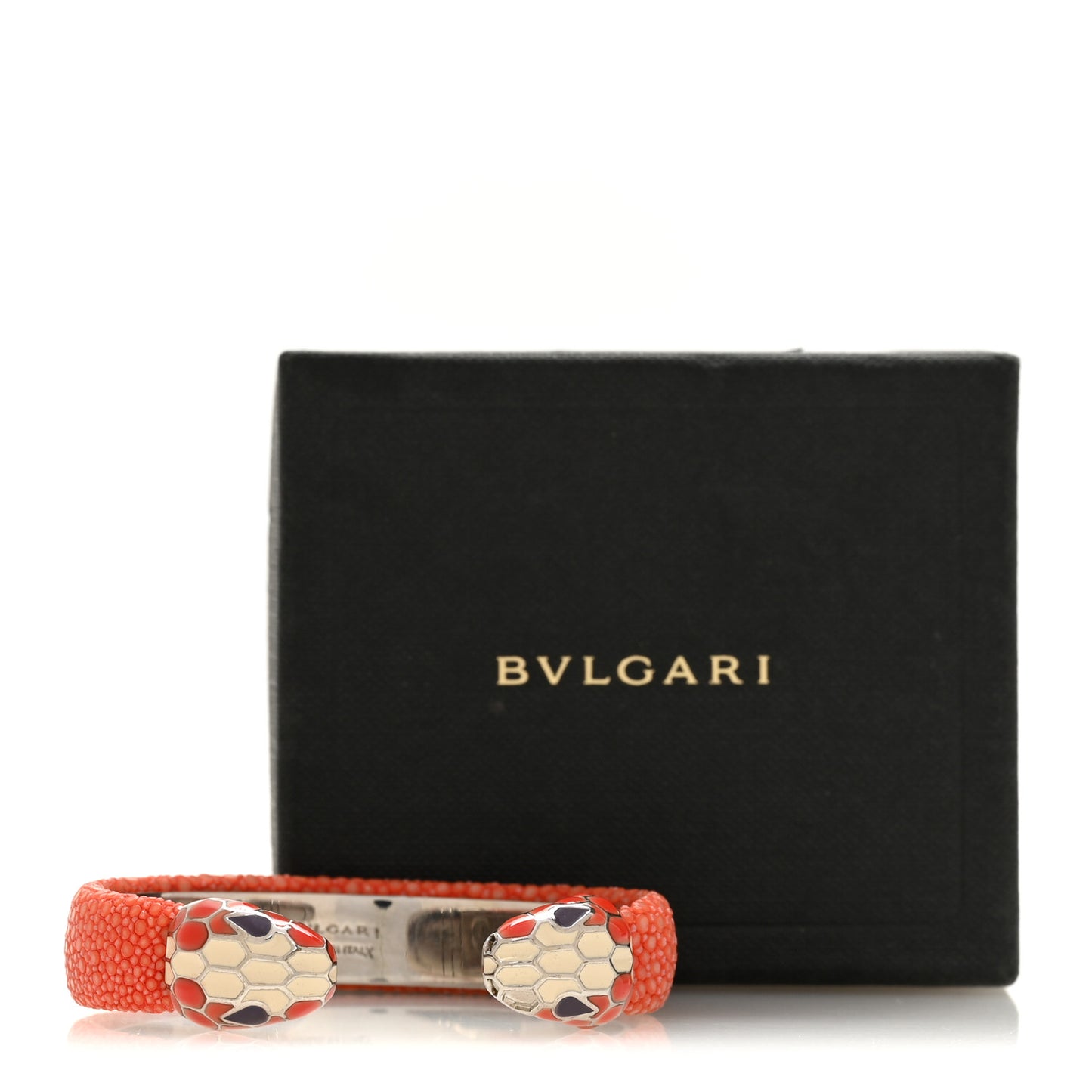 Galuchat Serpenti Forever Bracelet S Coral