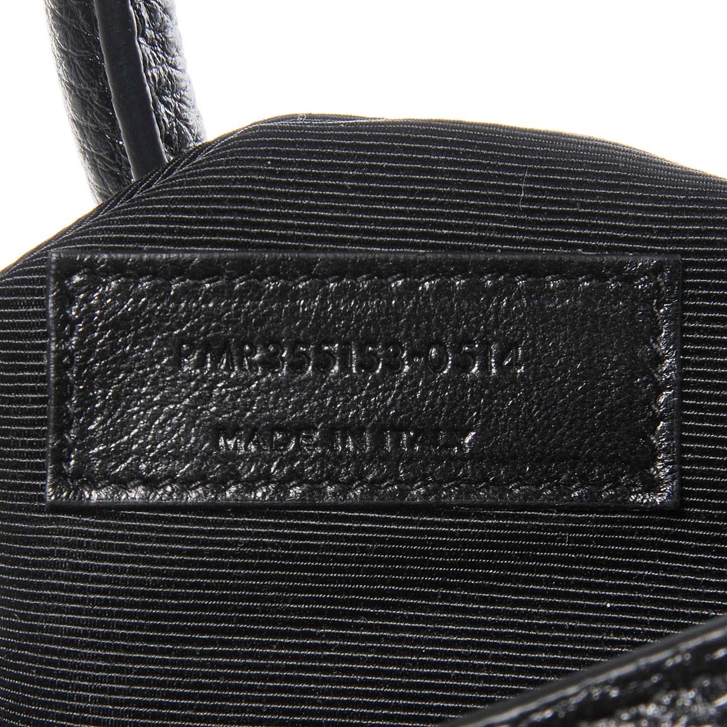 Grained Calfskin Small Sac De Jour Black