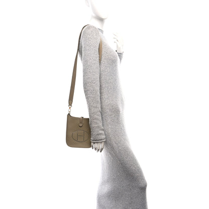 Hermes Taurillon Clemence Evelyne TPM Beige Marfa 2 of 11