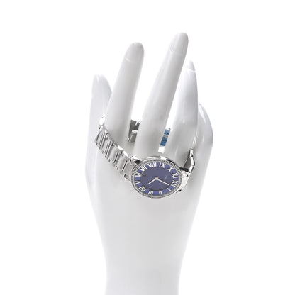 Tiffany Stainless Steel Diamond Bezel 31mm Atlas 2-Hand Quartz Watch Blue Azure 2 of 7