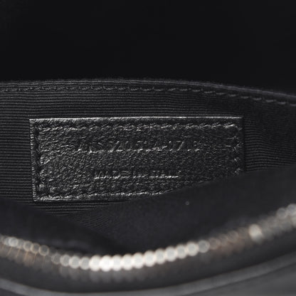 Saint Laurent Calfskin Matelasse Monogram Lou Camera Bag Black 7 of 15