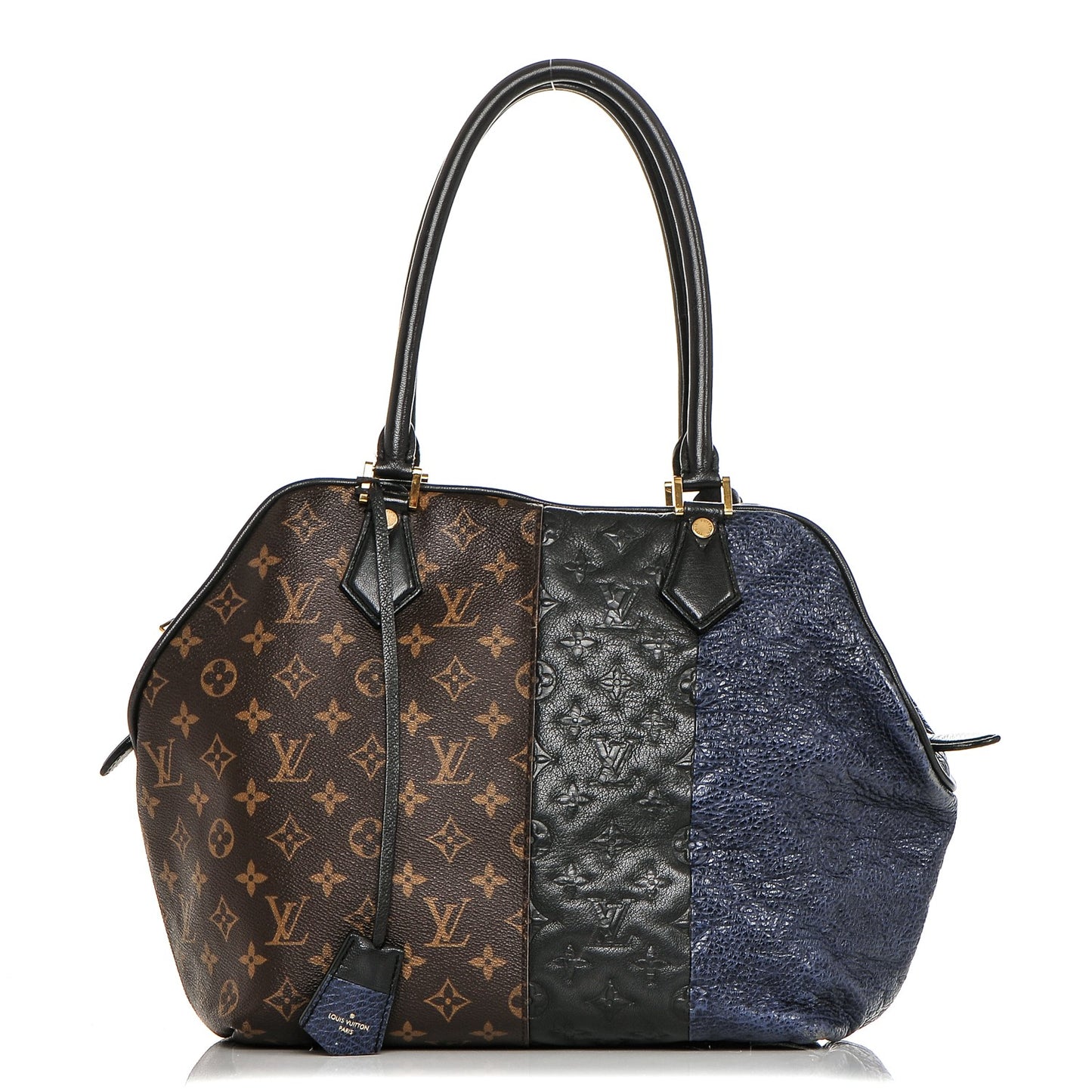 Monogram Stripes Medium Bag Marine