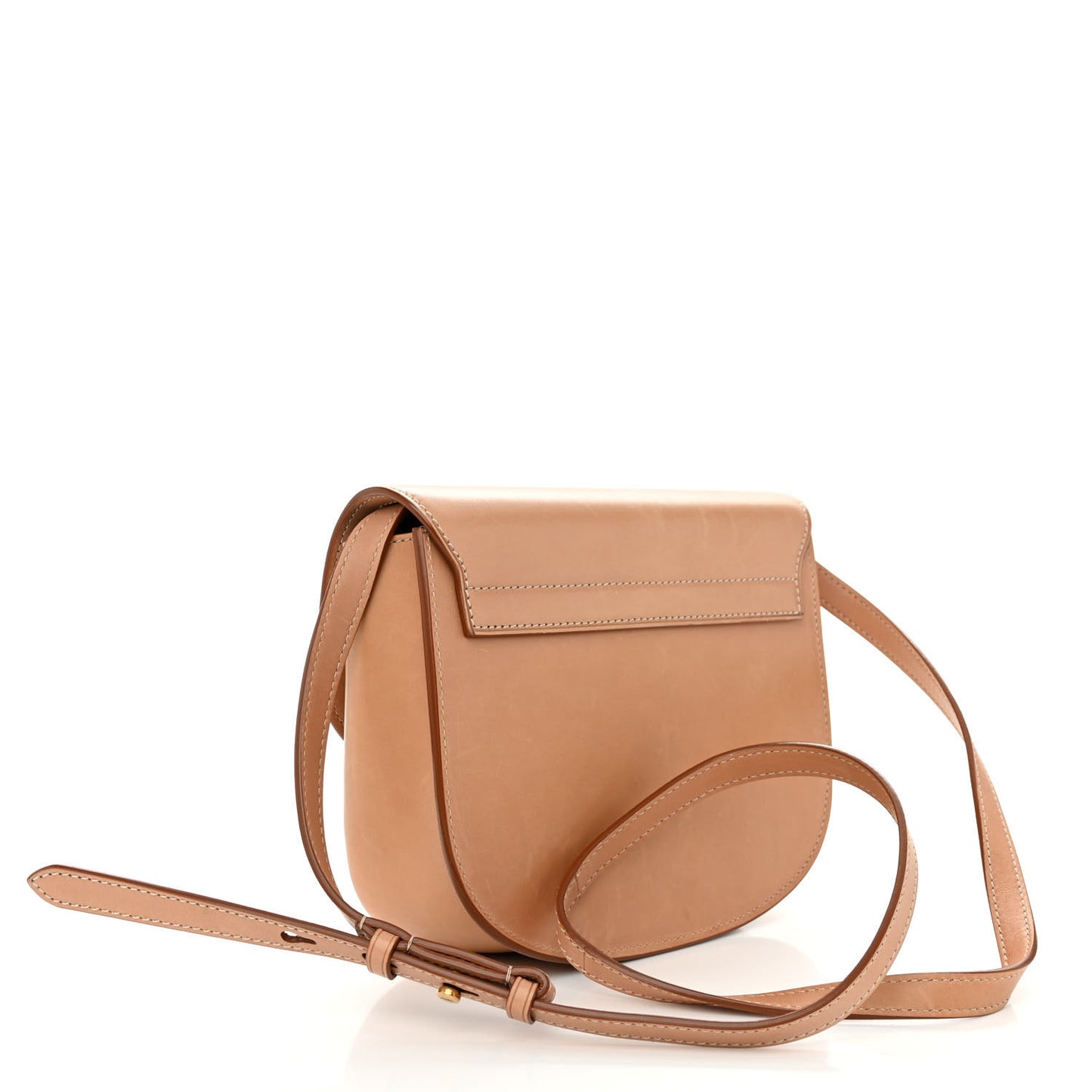 Smooth Vintage Calfskin Monogram Medium Kaia Satchel Gold