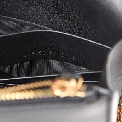 Saint Laurent Smooth Calfskin Classic Monogram Kate Tassel Chain Wallet Black 6 of 16