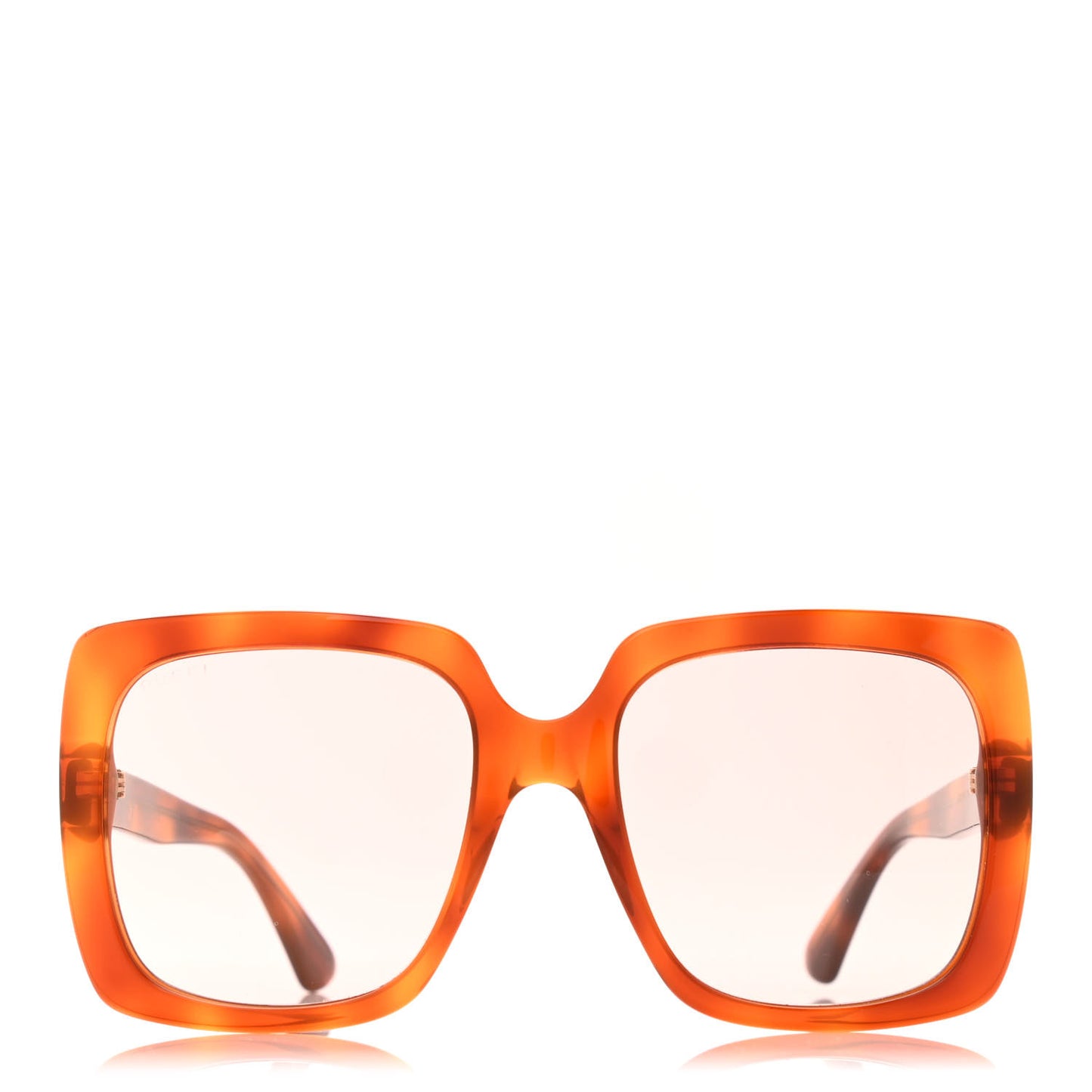 Square Frame Crystal Sunglasses GG0418S Tortoiseshell