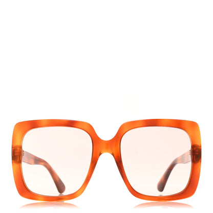 Gucci Square Frame Crystal Sunglasses GG0418S Tortoiseshell 2 of 8