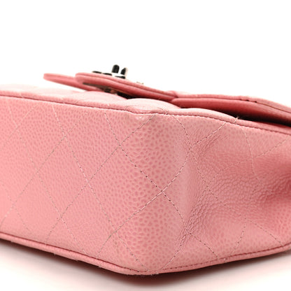 Chanel Caviar Quilted Mini Square Flap Pink 9 of 9