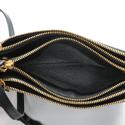 Celine Lambskin Small Trio Crossbody Bag Black 5 of 7