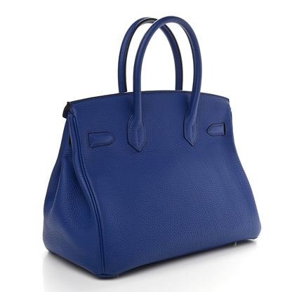 Hermes Togo Birkin 30 Bleu Electrique 3 of 11
